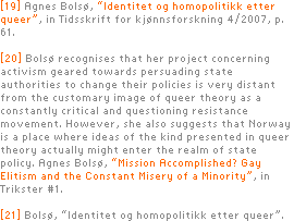 [19] Agnes Bolsø, “Identitet og